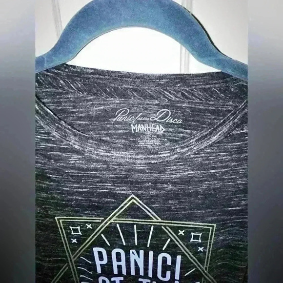 Panic! At The Disco Manhead Shirt size Medium heathered black - Picture 2 of 4